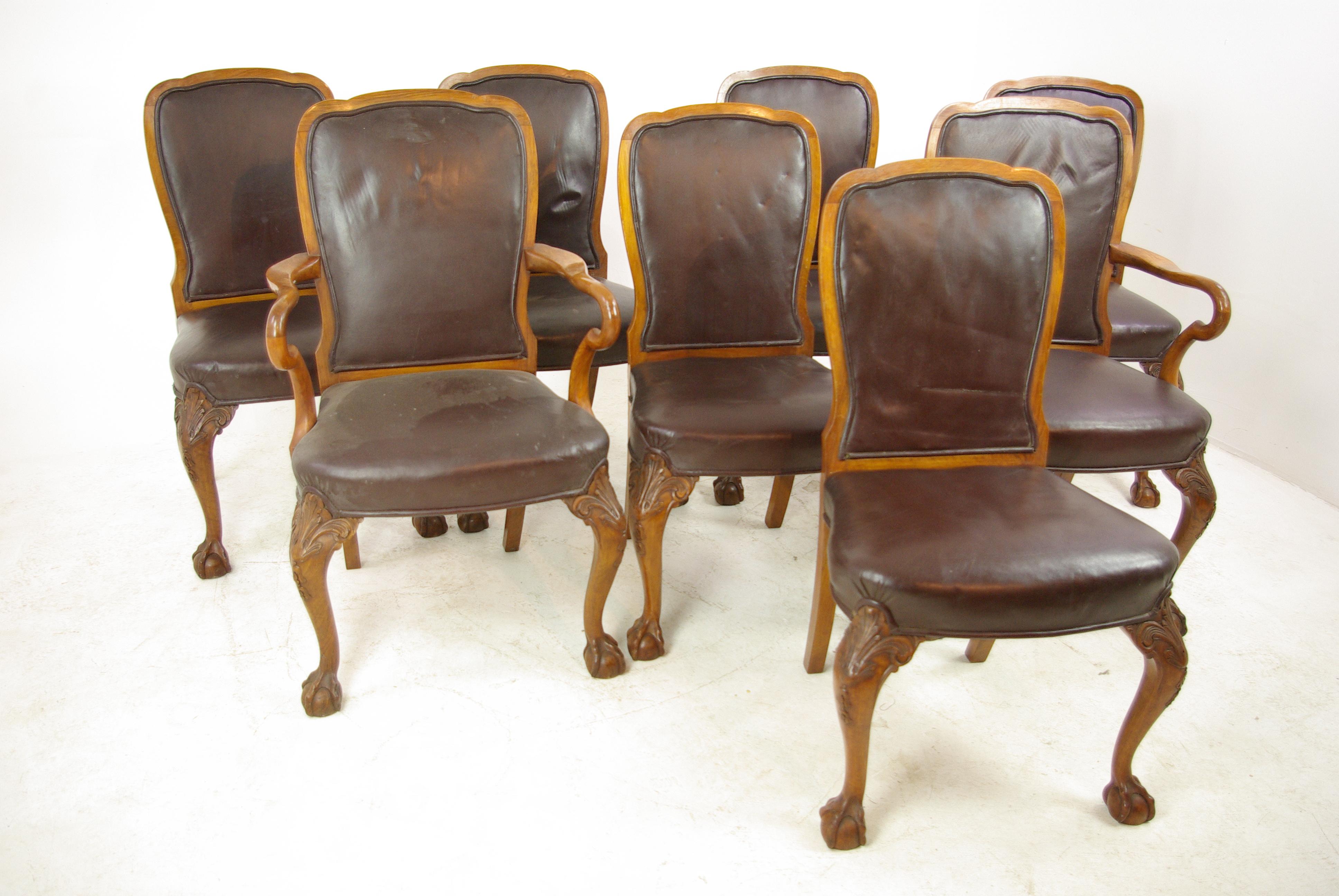 leather seat dining chairs