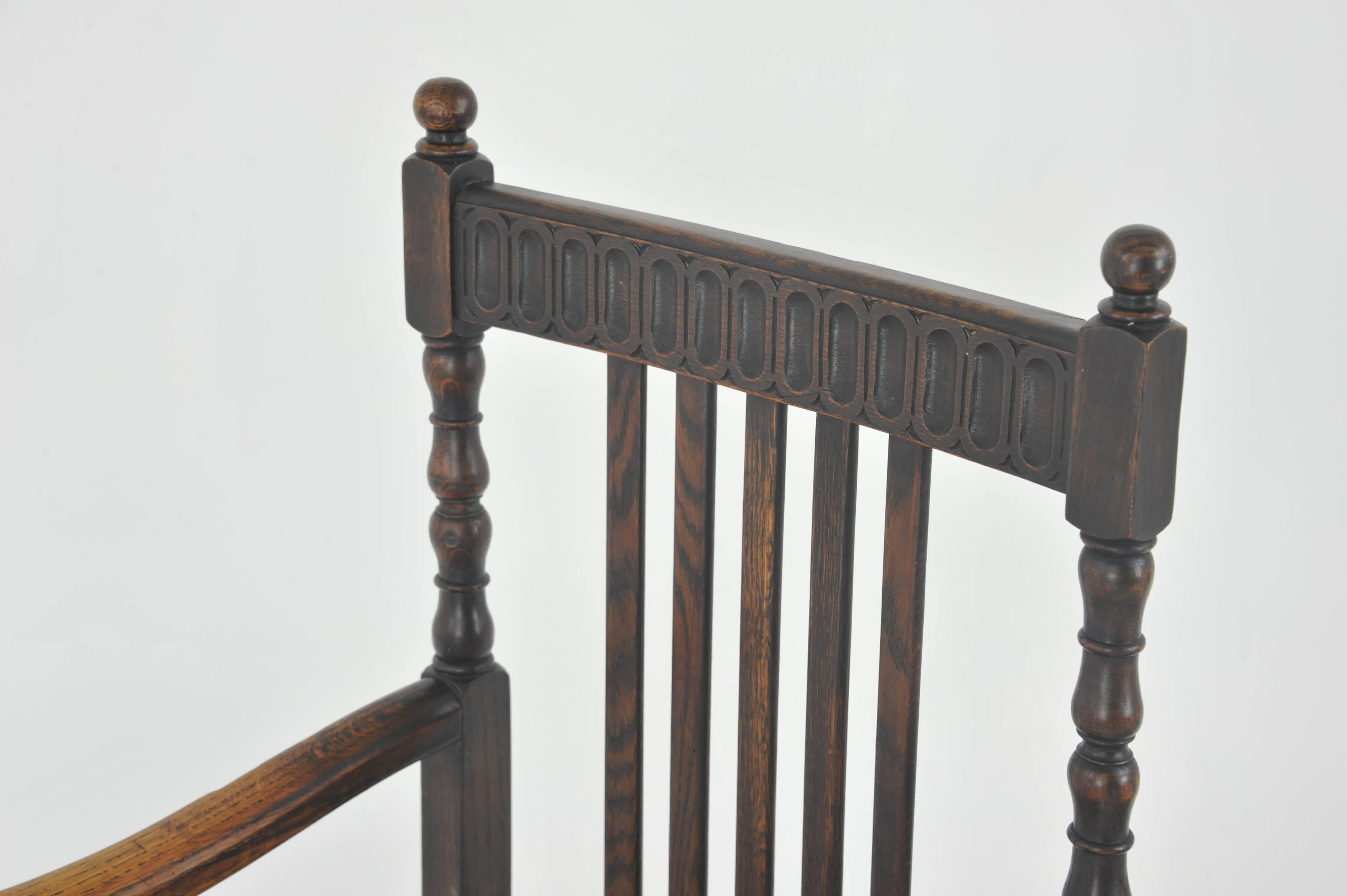Hand-Crafted Antique Dining Chairs, 8 High Back Chairs, Oak, France, 1900 GREATLY REDUCED!!