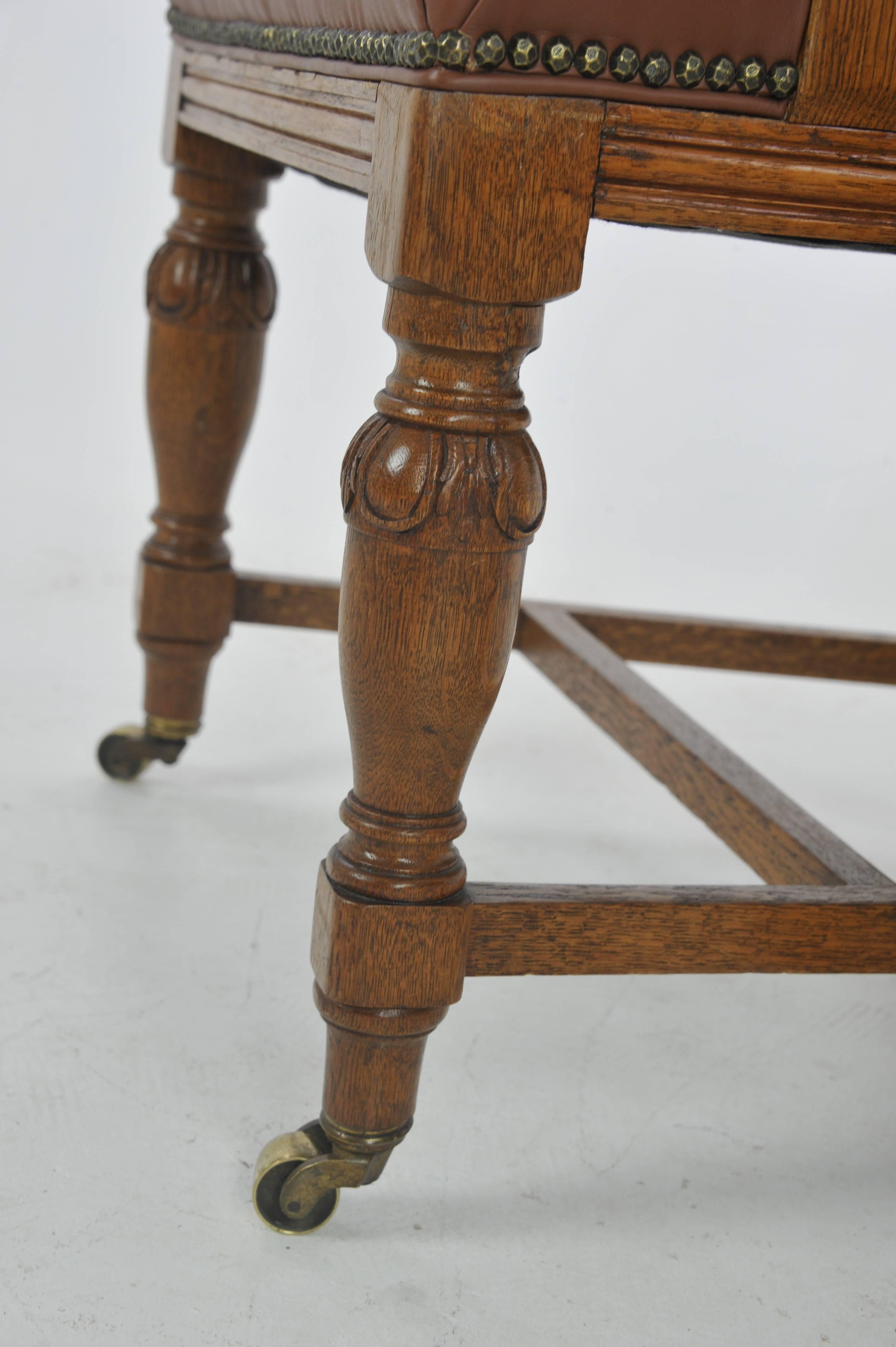 Hand-Carved Antique Dining Chairs, Carved Oak, Six Chairs, Scotland, 1880