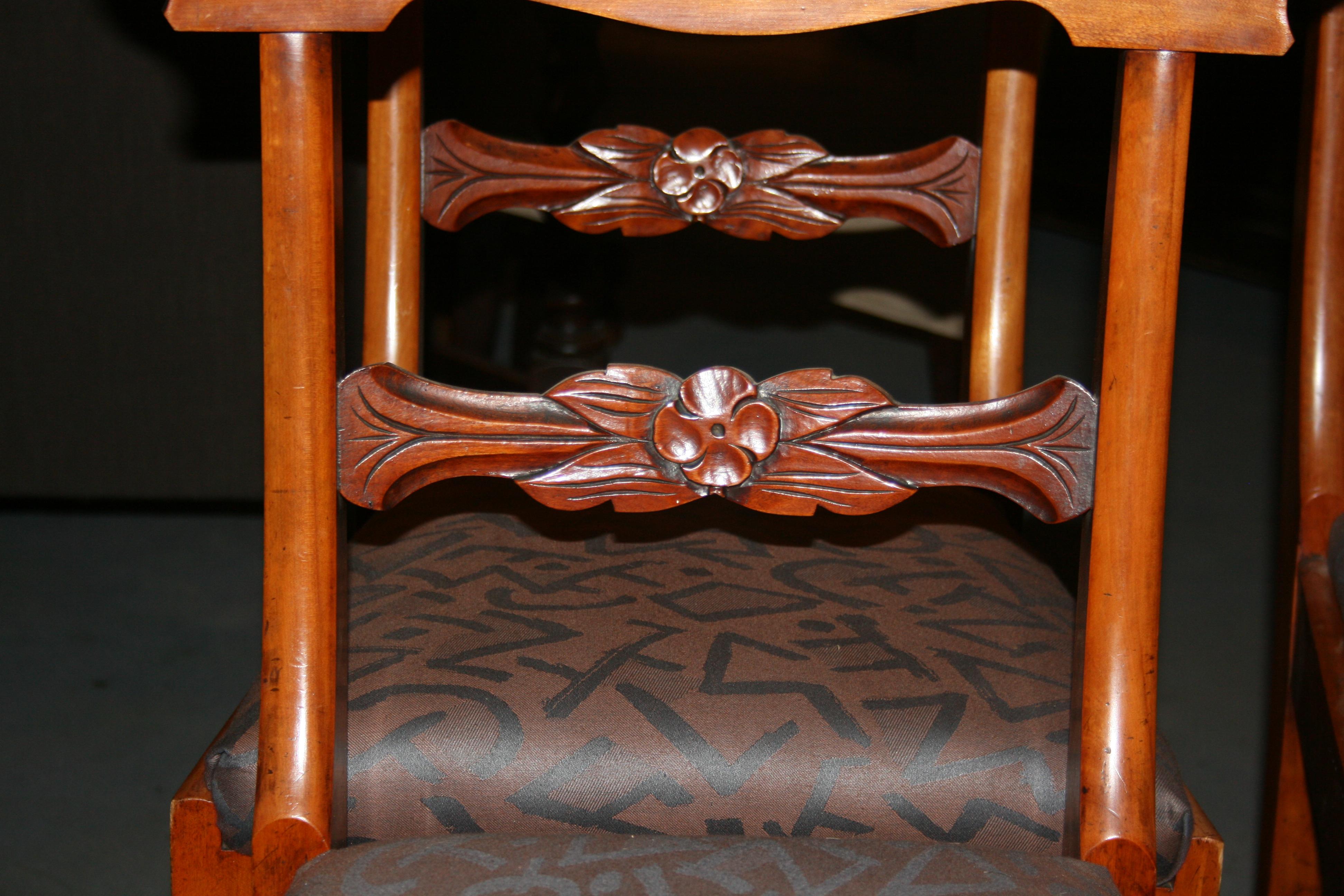 Antique Dining Room Chair Group, Set of 6 For Sale 1