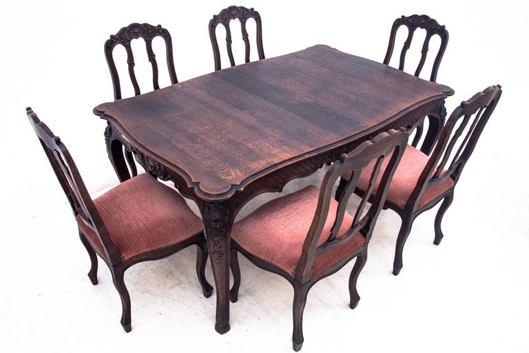 Antique Dining Set, France, circa 1920 at 1stDibs