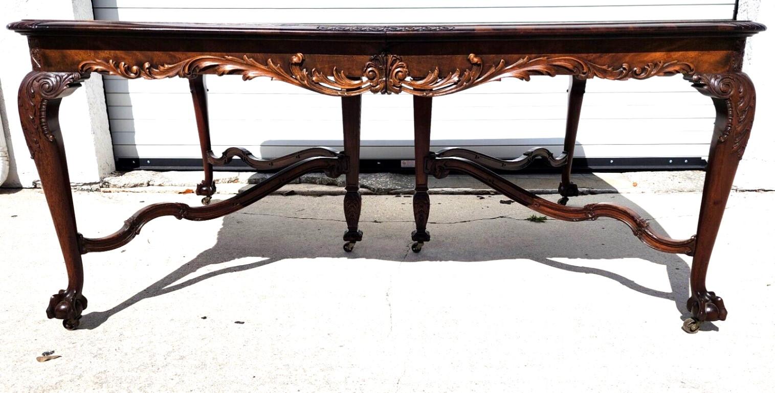 Antique Dining Table by Royal Furnitue Co 'as Featured in Forbes Magazine' In Good Condition For Sale In Lake Worth, FL
