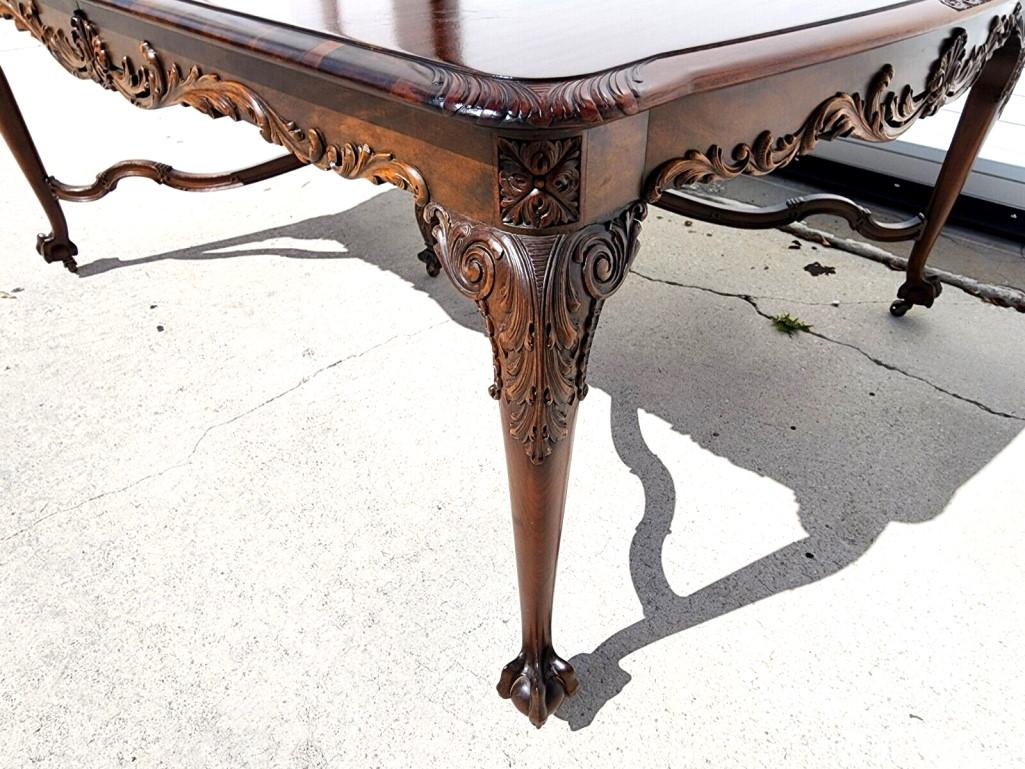 Mahogany Antique Dining Table by Royal Furnitue Co 'as Featured in Forbes Magazine' For Sale