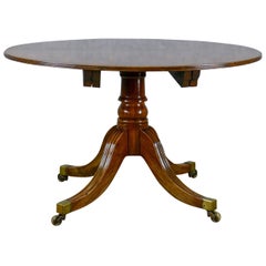 Antique Dining Table, English, Mahogany, Seats 4-6, Extending, Regency