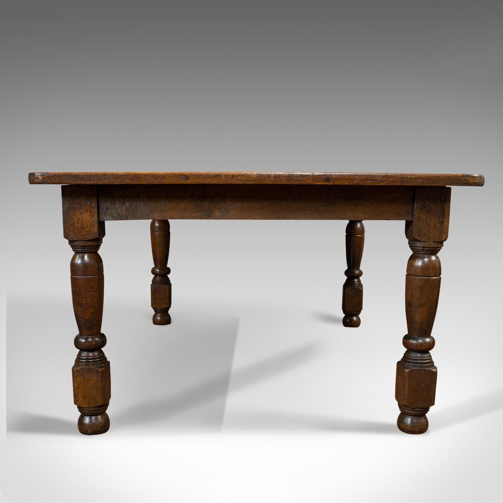antique country dining table