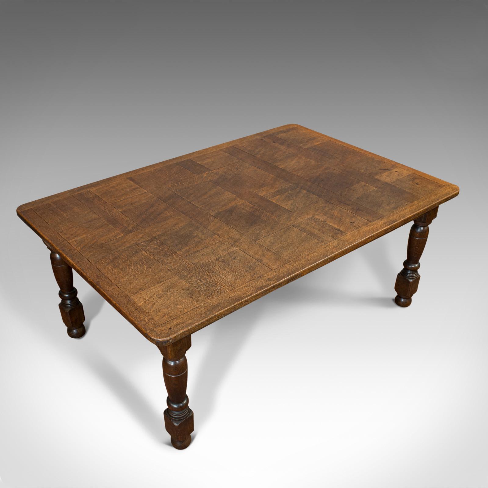 Antique Dining Table, English, Oak, 6 Seat, Country House, Victorian, 1900 In Good Condition In Hele, Devon, GB