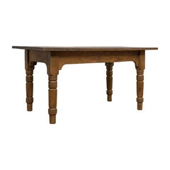 Antique Dining Table, English, Oak, Country Kitchen, Seats 4-6, circa 1900