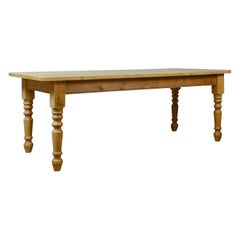 Antique Dining Table, English, Victorian, Pine, Seating 8-10, Country