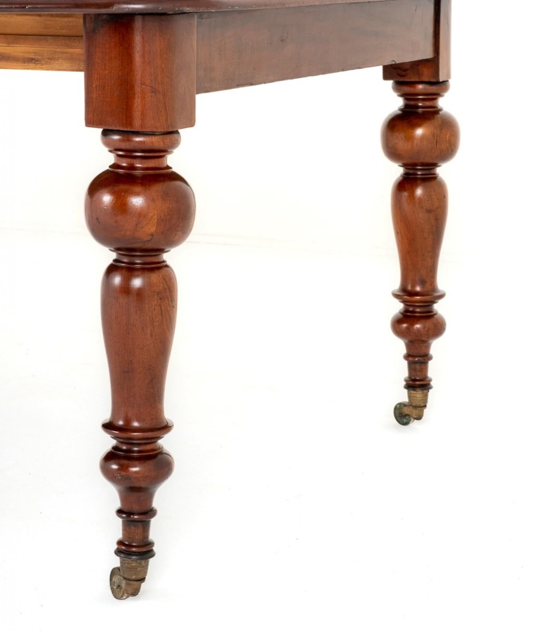 Antique Dining Table Extending Victorian Mahogany 1870 For Sale 9