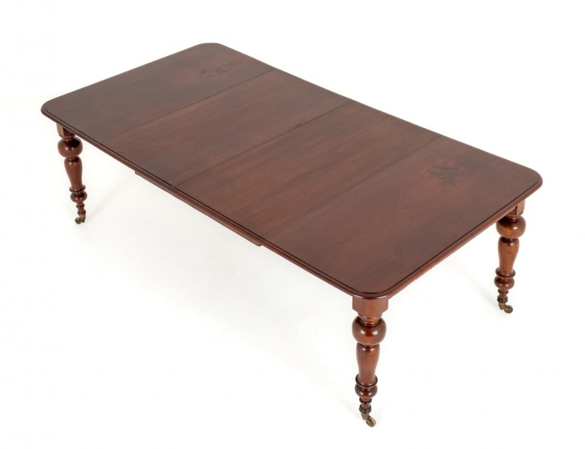 Antique Dining Table Extending Victorian Mahogany 1870 For Sale 5