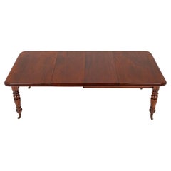Antique Dining Table Extending Victorian Mahogany, 1870