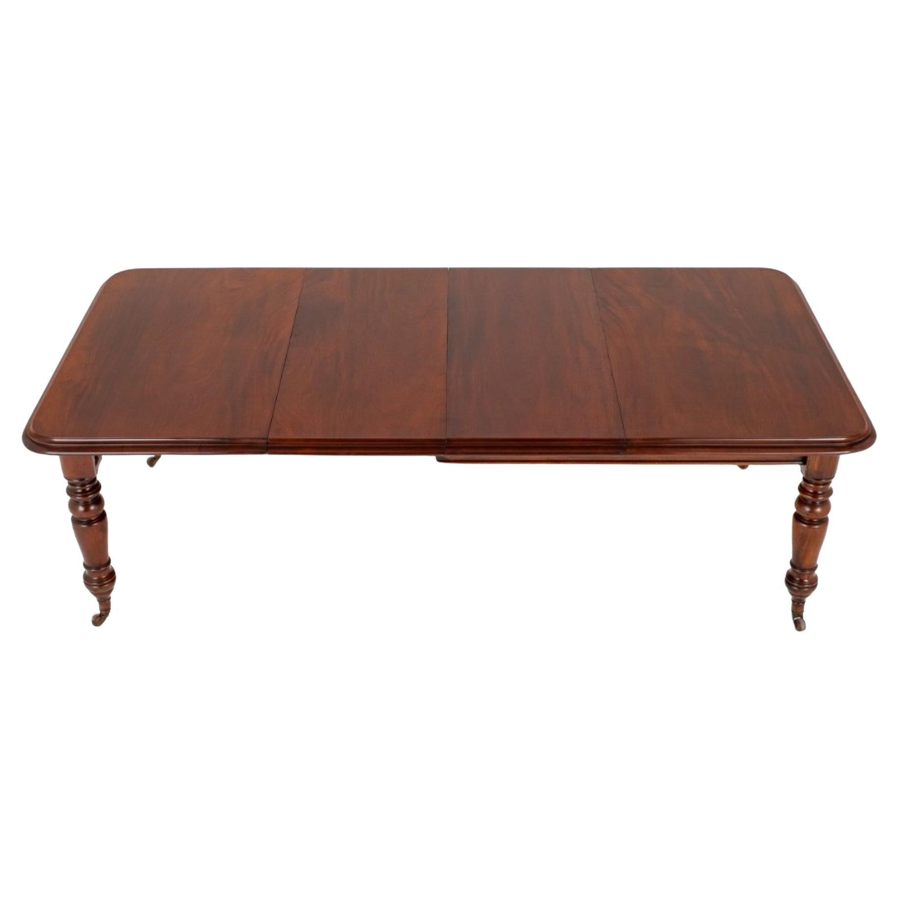 Antique Dining Table Extending Victorian Mahogany 1870