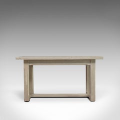 Table de salle à manger ancienne, néo-jacobéenne, peinte, chêne, réfectoire, 4 places