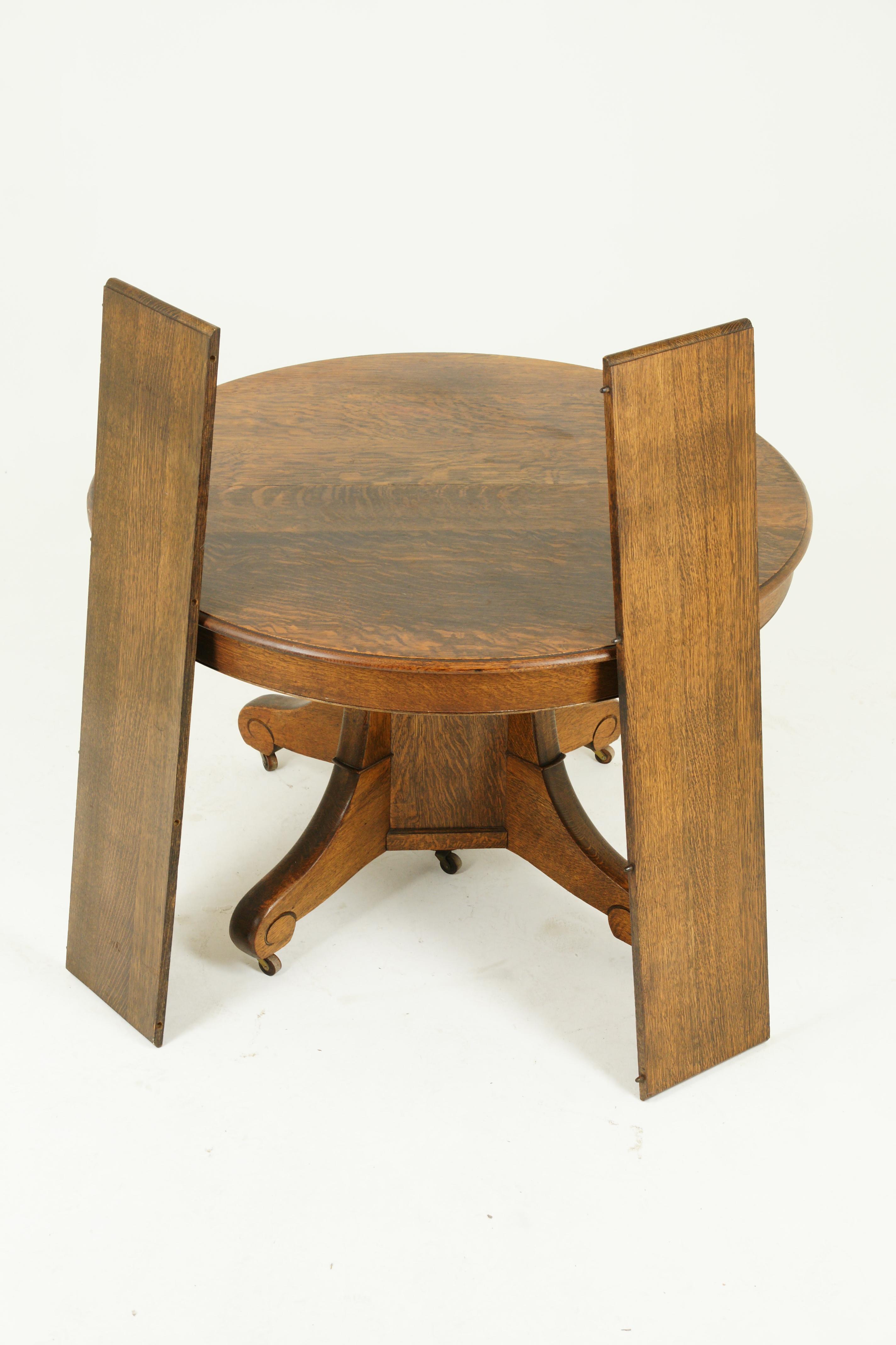 antique pedestal dining table