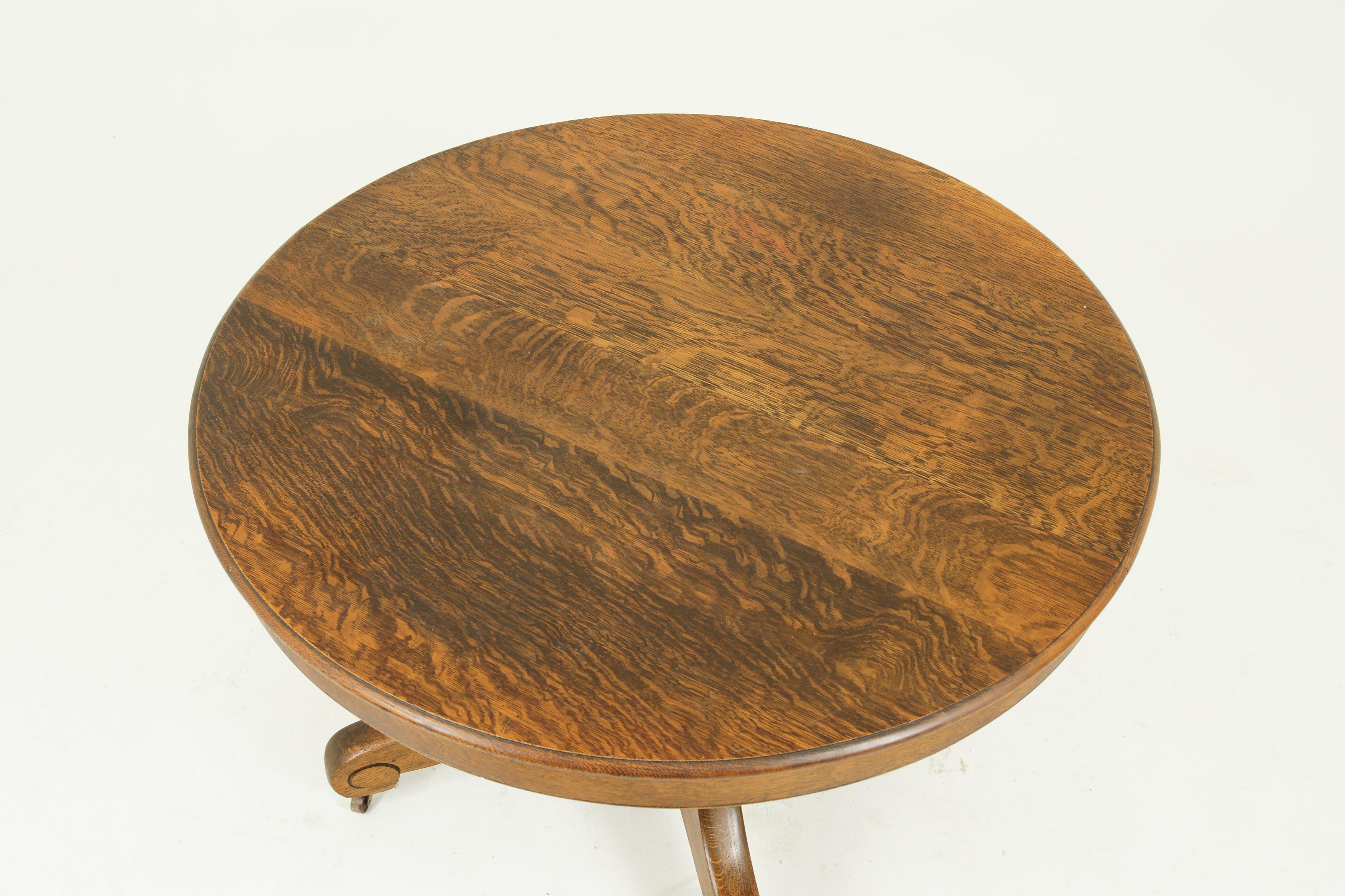 antique oak pedestal table value