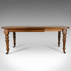 Antique Dining Table, Scottish, Oak, Extending, Seats Six, Matthew Lawson