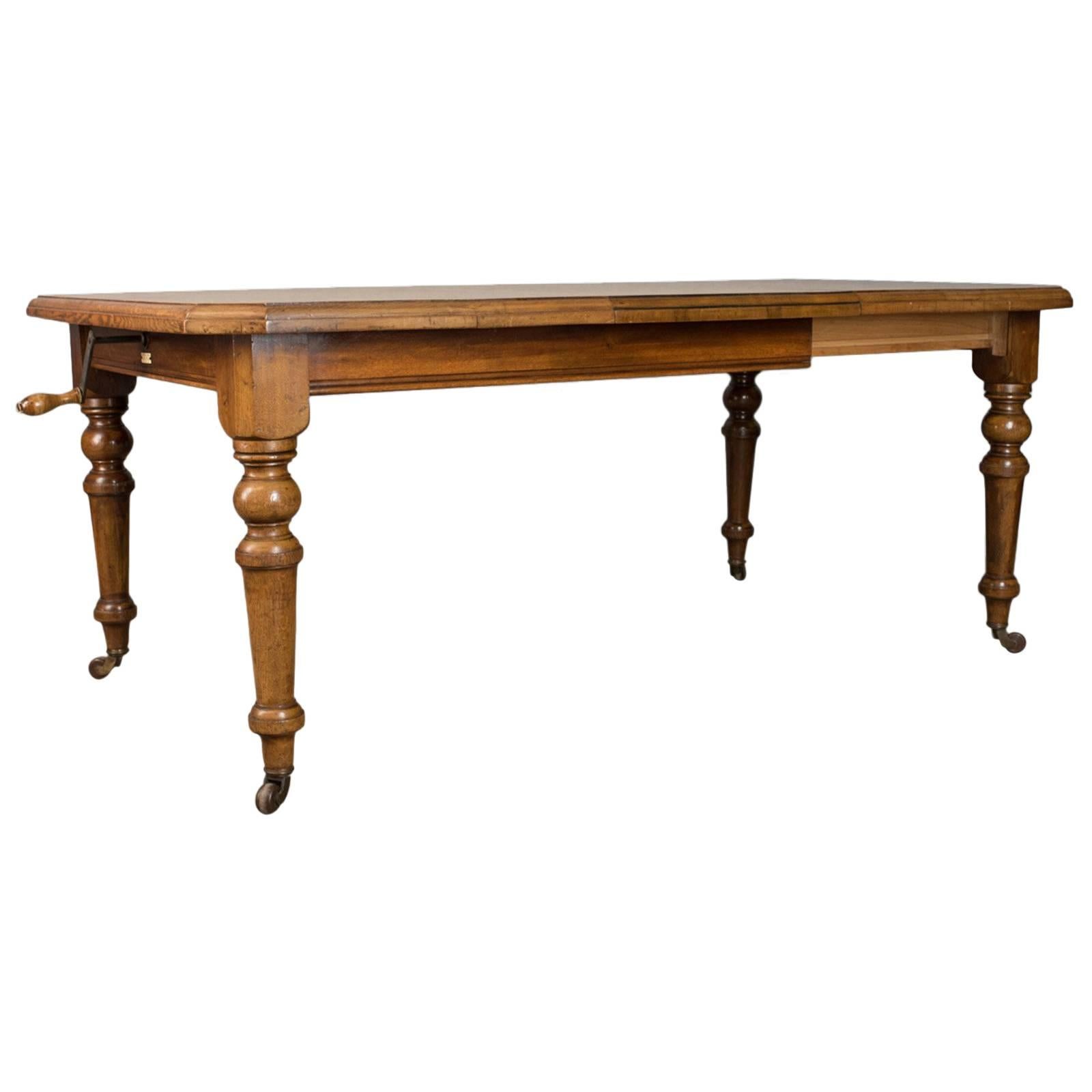 Antique Dining Table, Scottish, Oak, Extending, Seats Six, Matthew Lawson