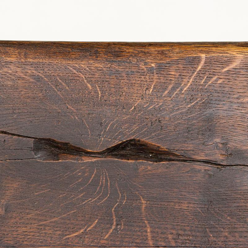 Antique Dining Table with Scrolled Iron Base from Spain 5