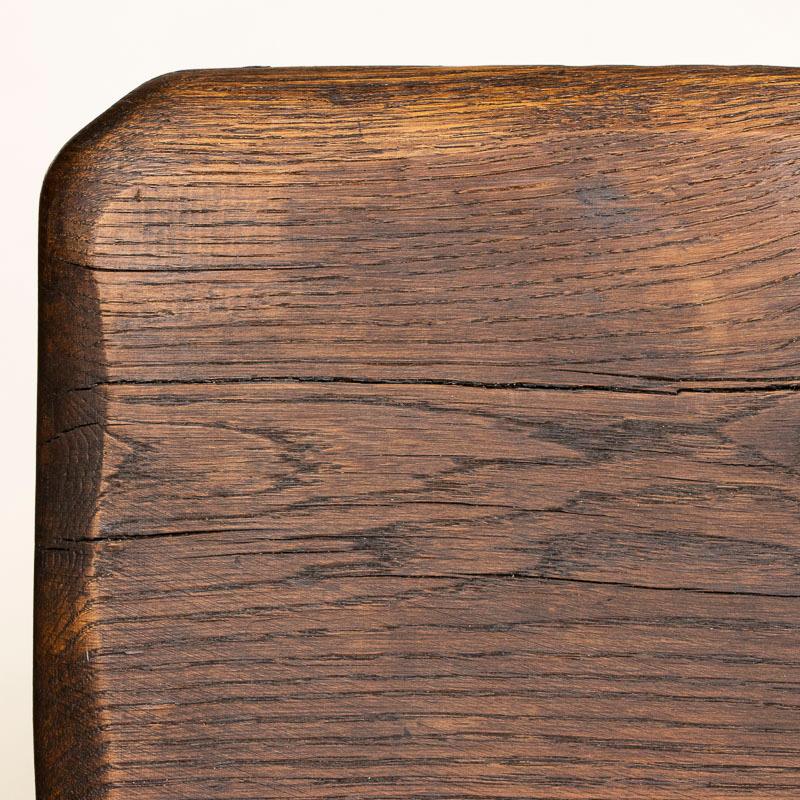 Antique Dining Table with Scrolled Iron Base from Spain 6