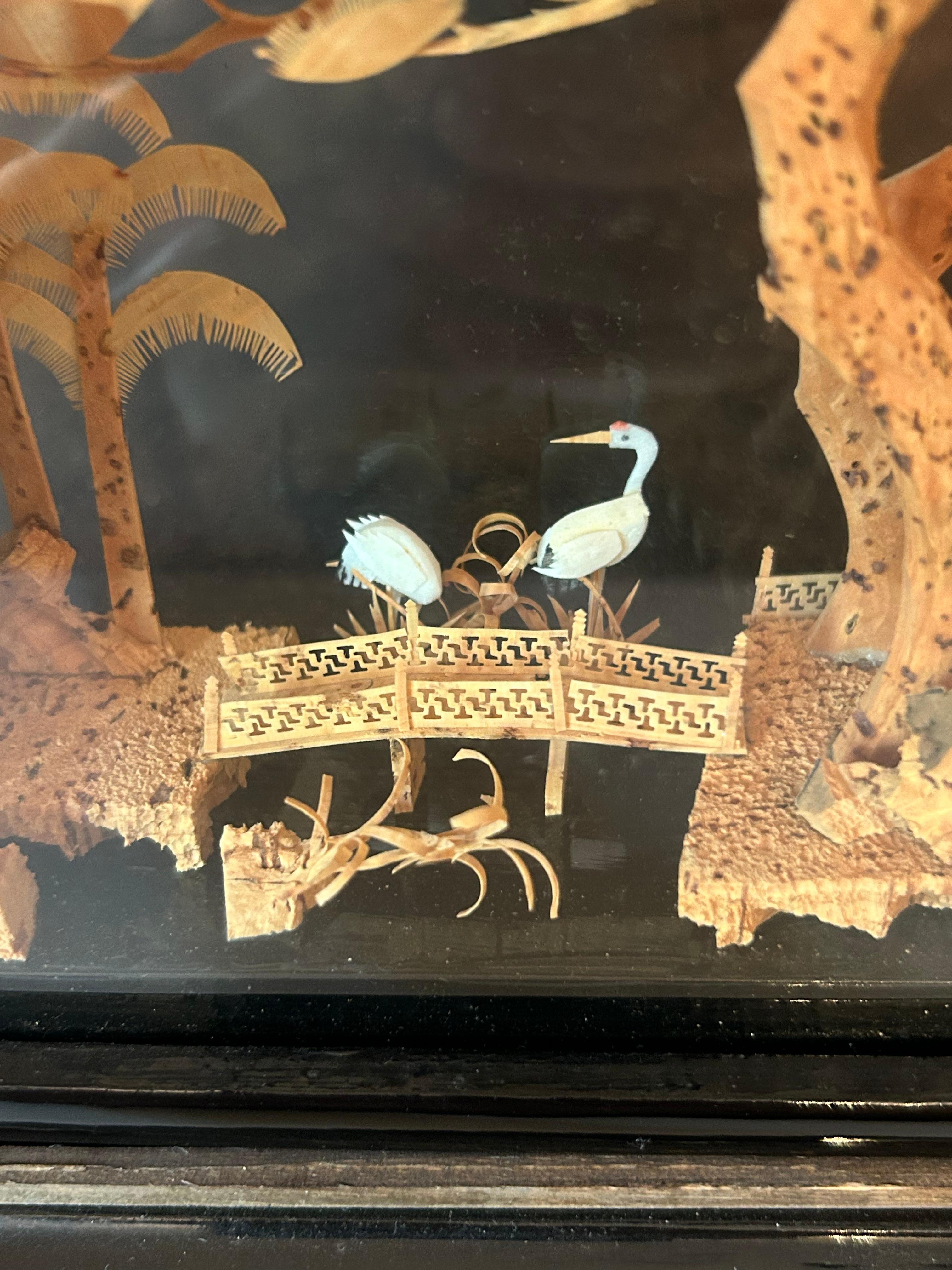 Sculpté Diorama ancien, chinois, milieu du XXe siècle en vente