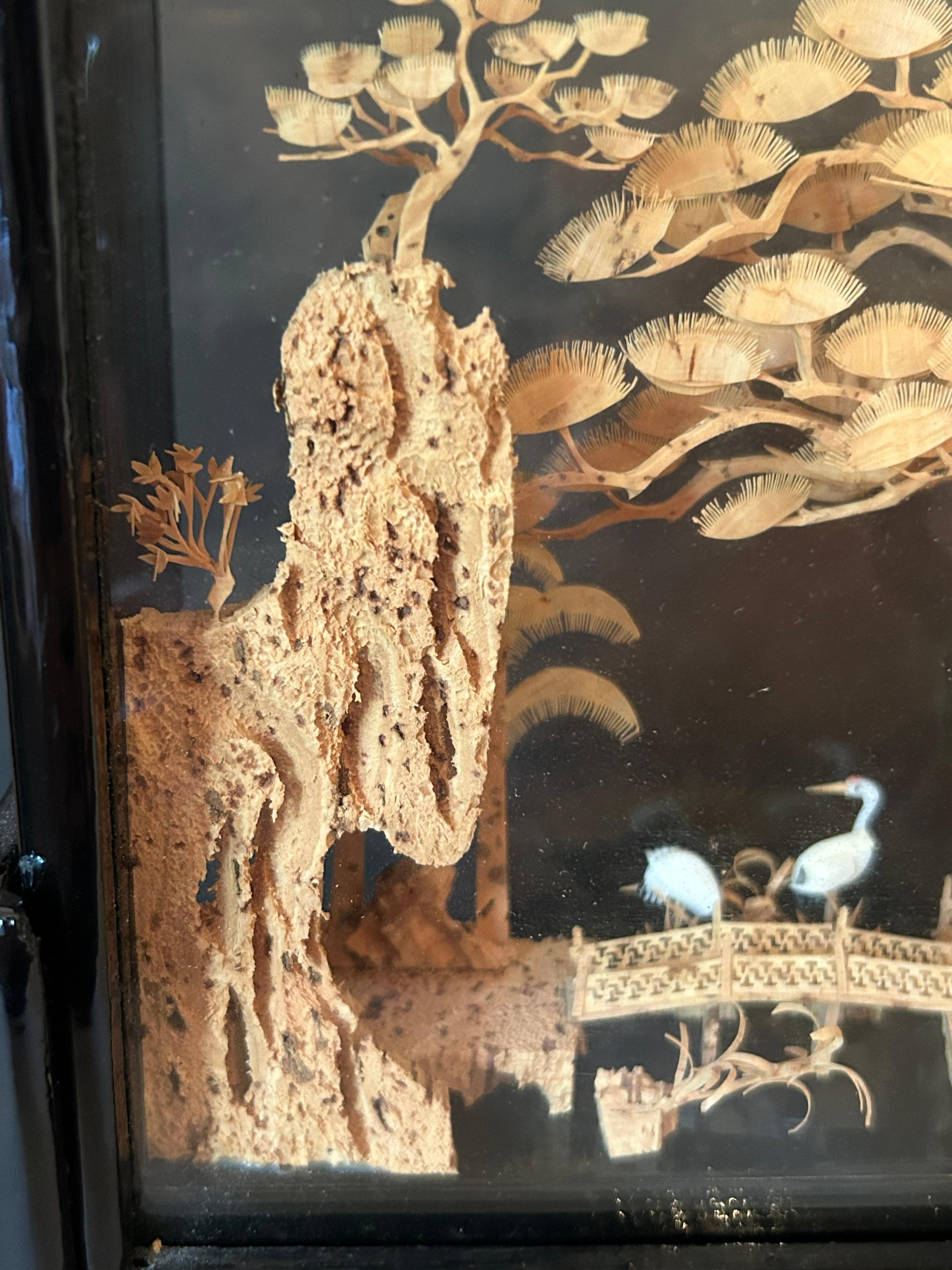 Diorama ancien, chinois, milieu du XXe siècle Bon état - En vente à Toronto, CA