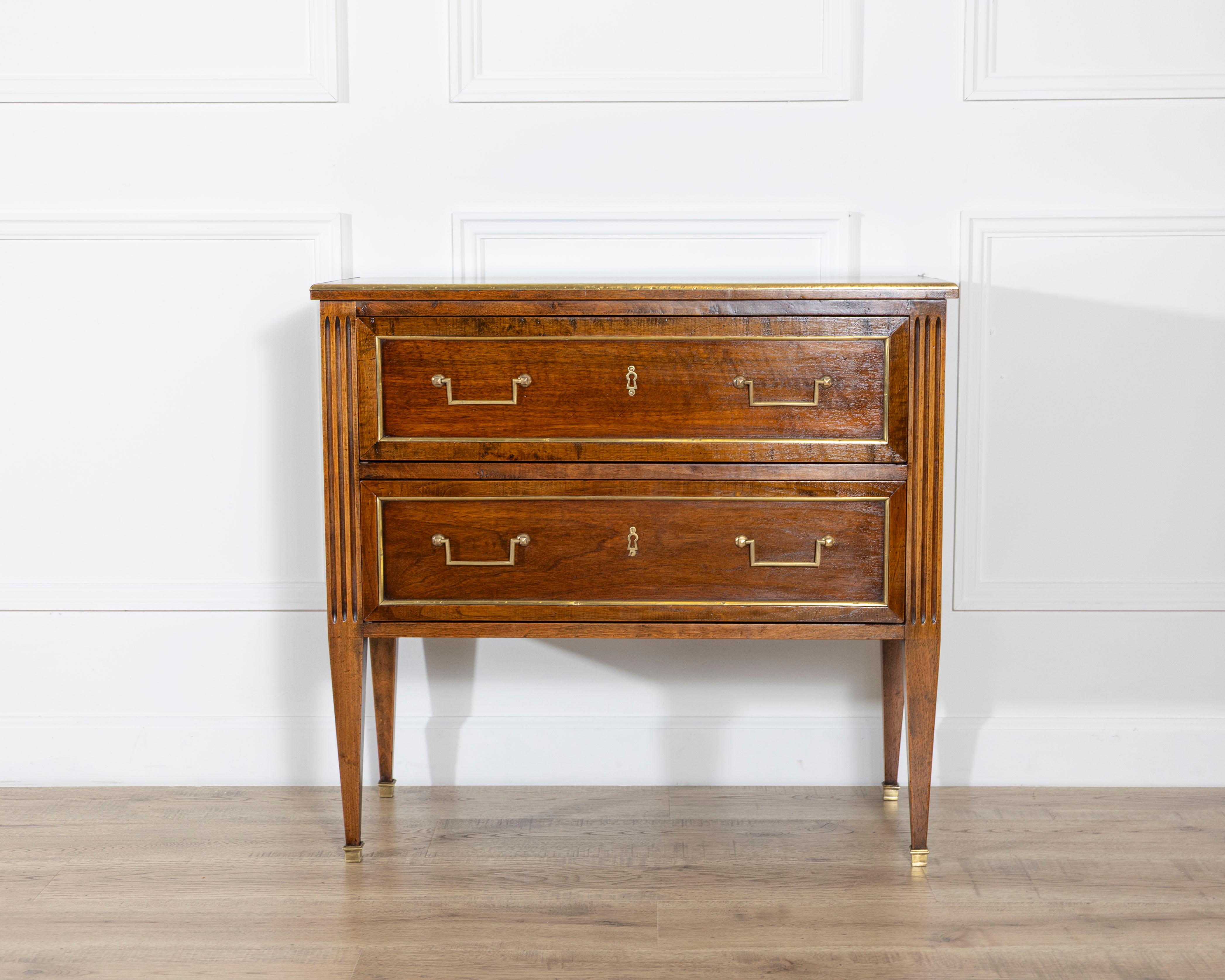 Italian Antique Directoire Chest Of Drawers Commode For Sale