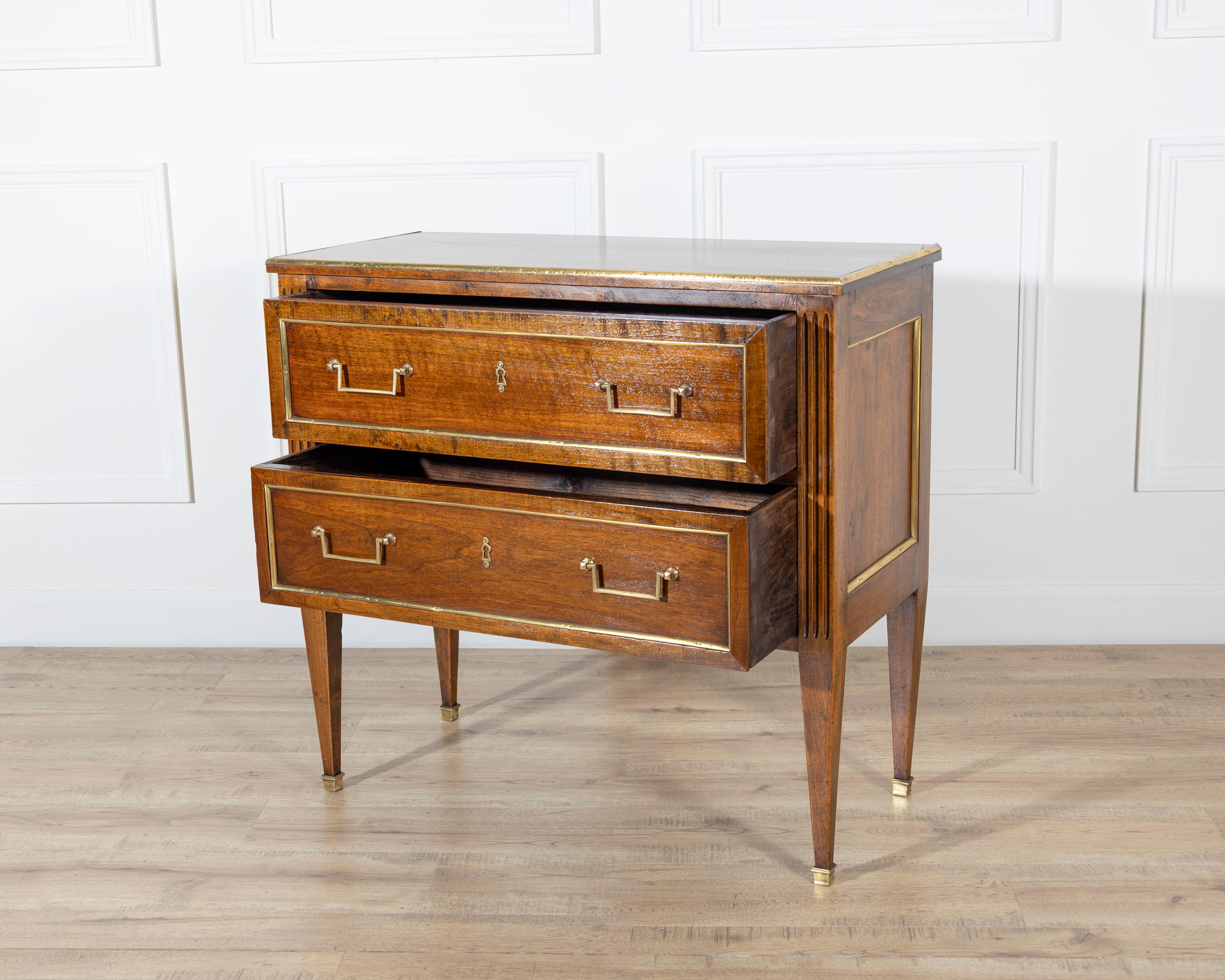 19th Century Antique Directoire Chest Of Drawers Commode For Sale