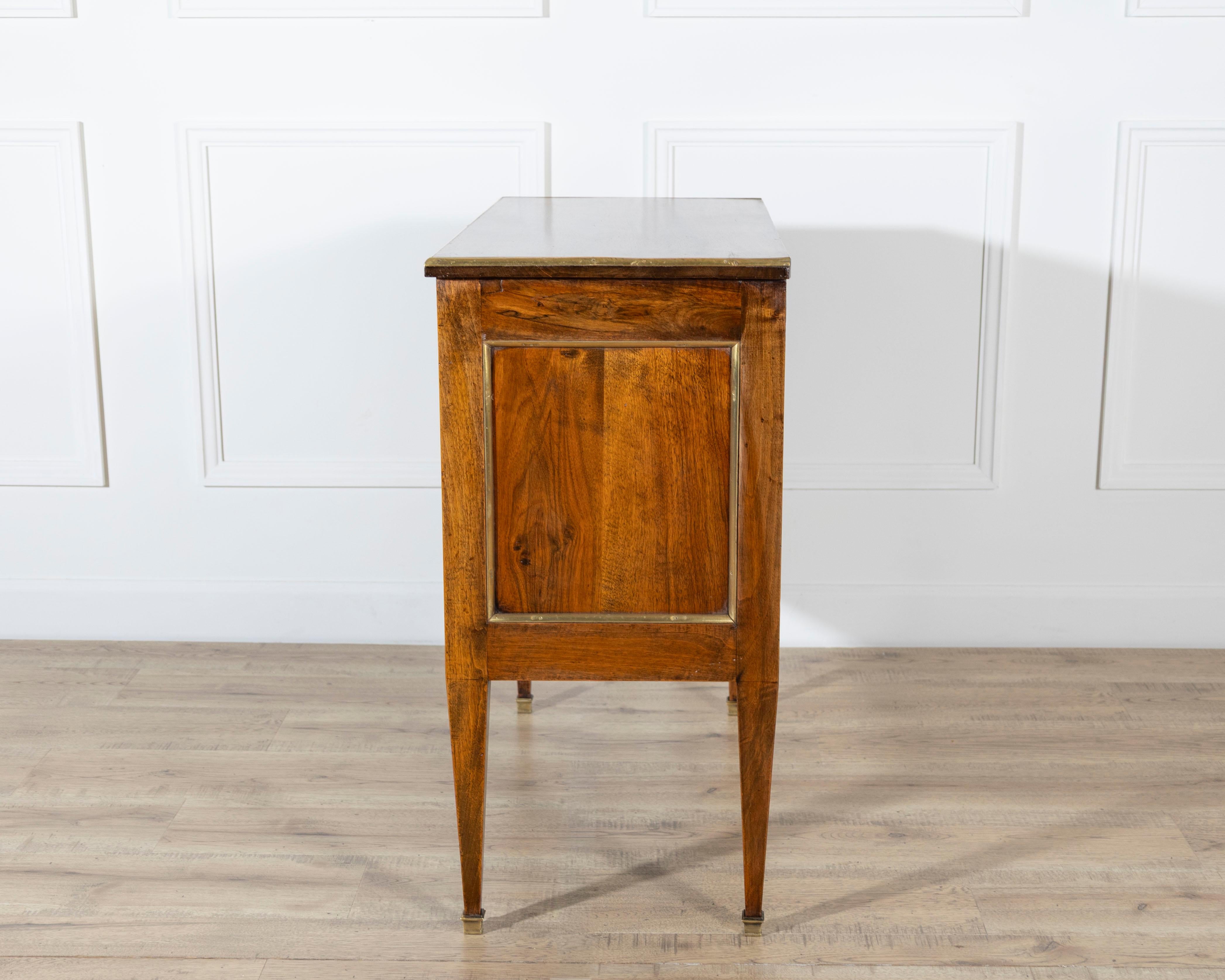 Mahogany Antique Directoire Chest Of Drawers Commode For Sale