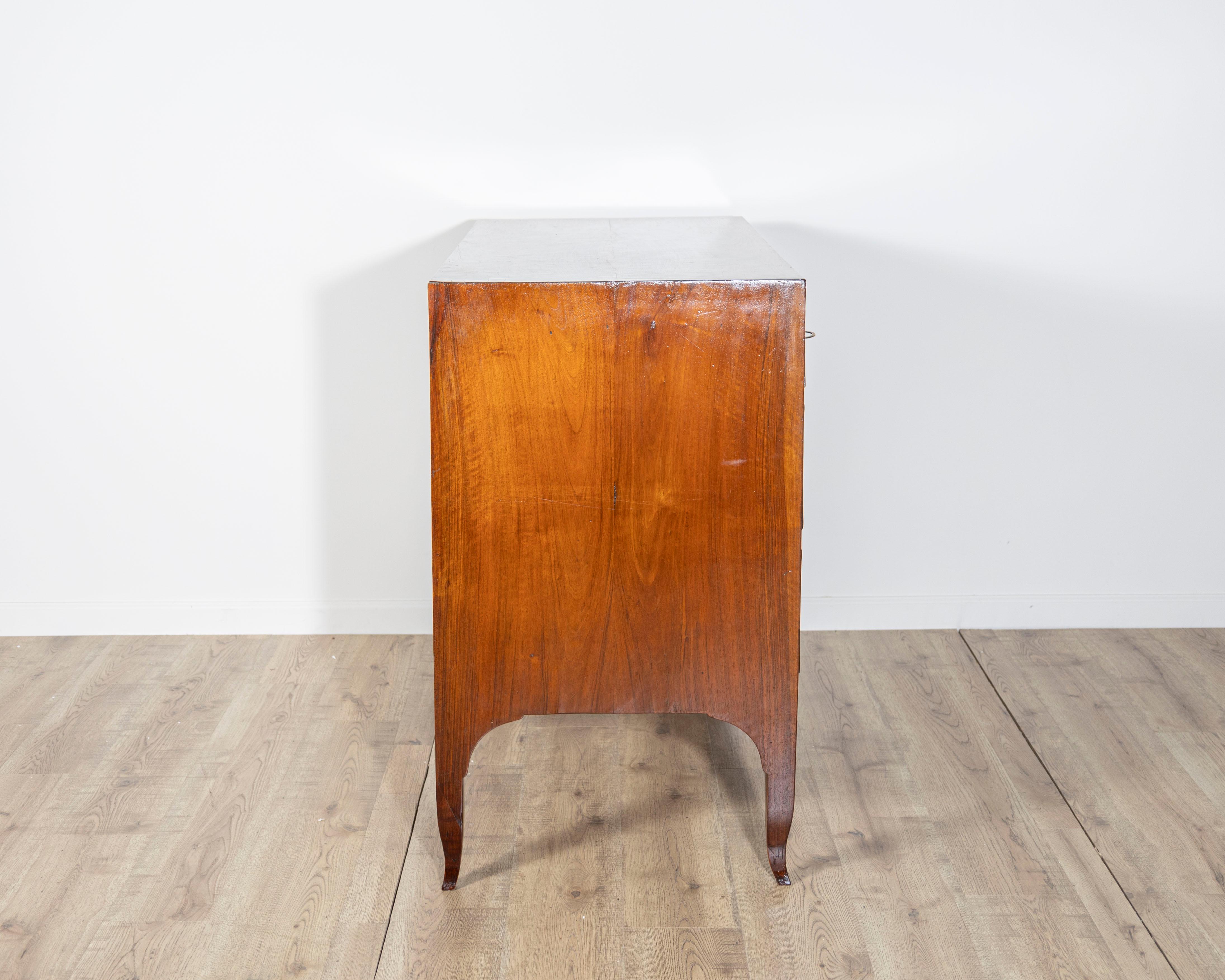 Antique Directoire Chest Of Drawers In Walnut For Sale 1