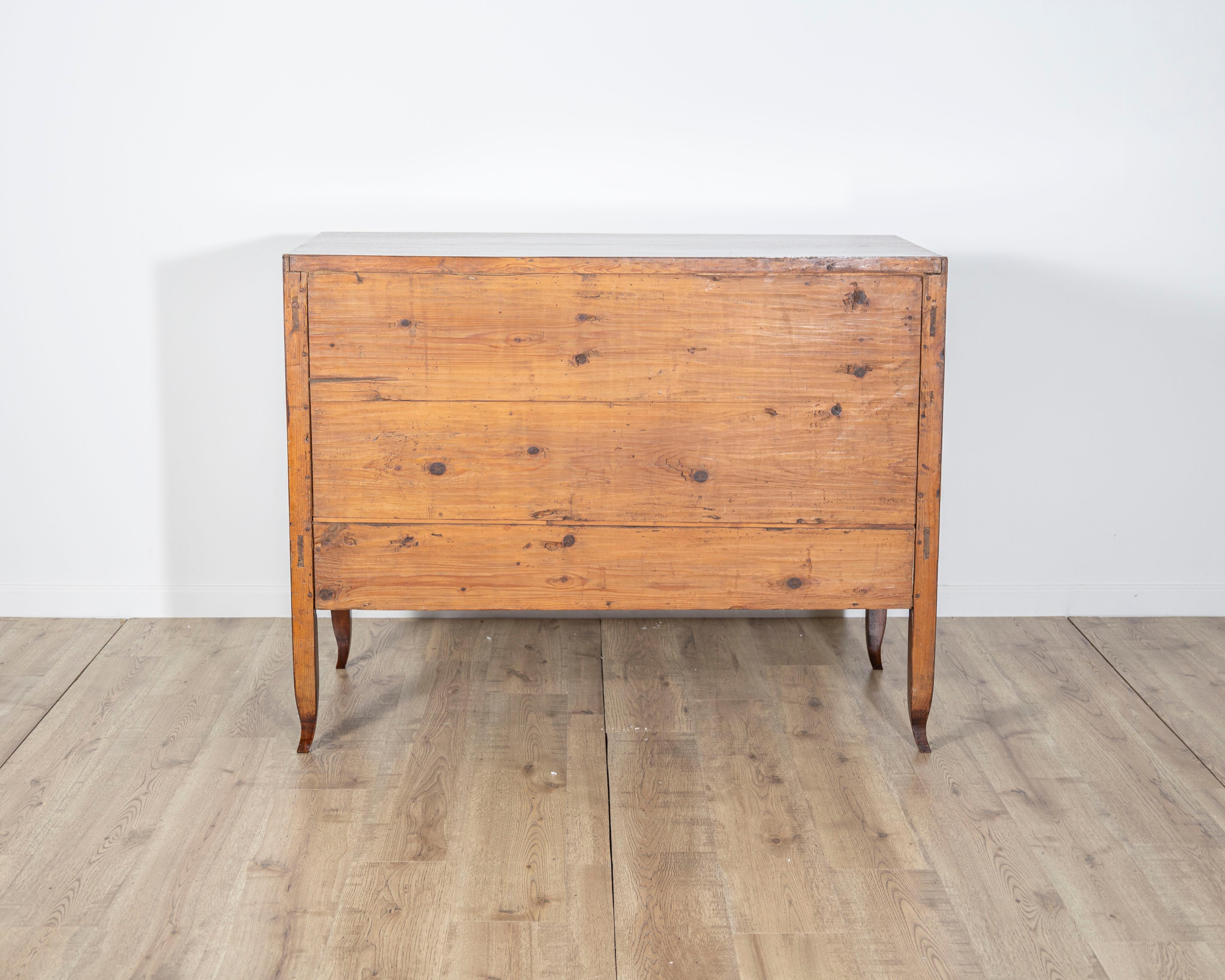 Antique Directoire Chest Of Drawers In Walnut For Sale 2