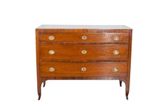 Antique Directoire Chest Of Drawers In Walnut