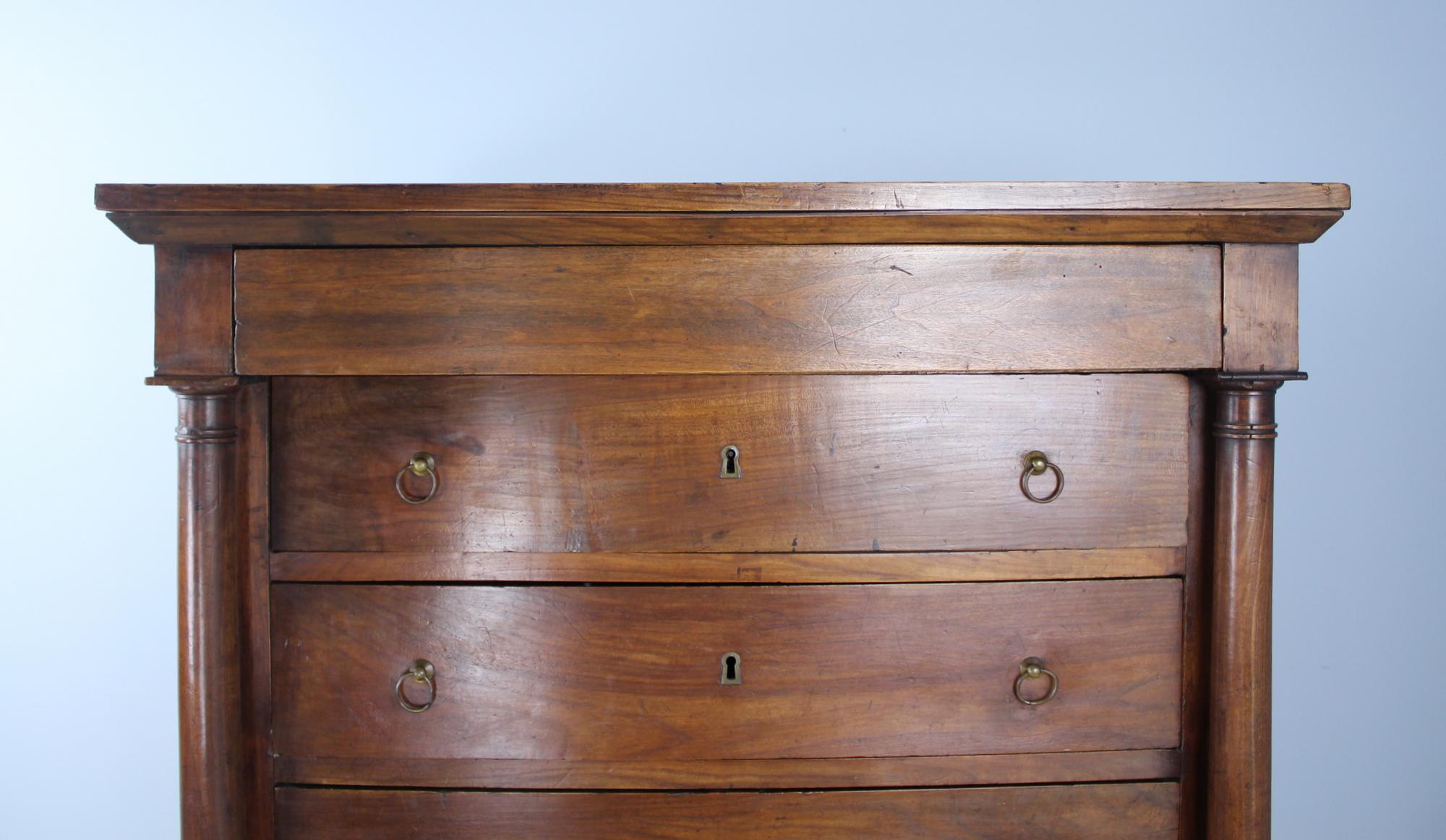 19th Century Antique Directoire Cherry Semanier