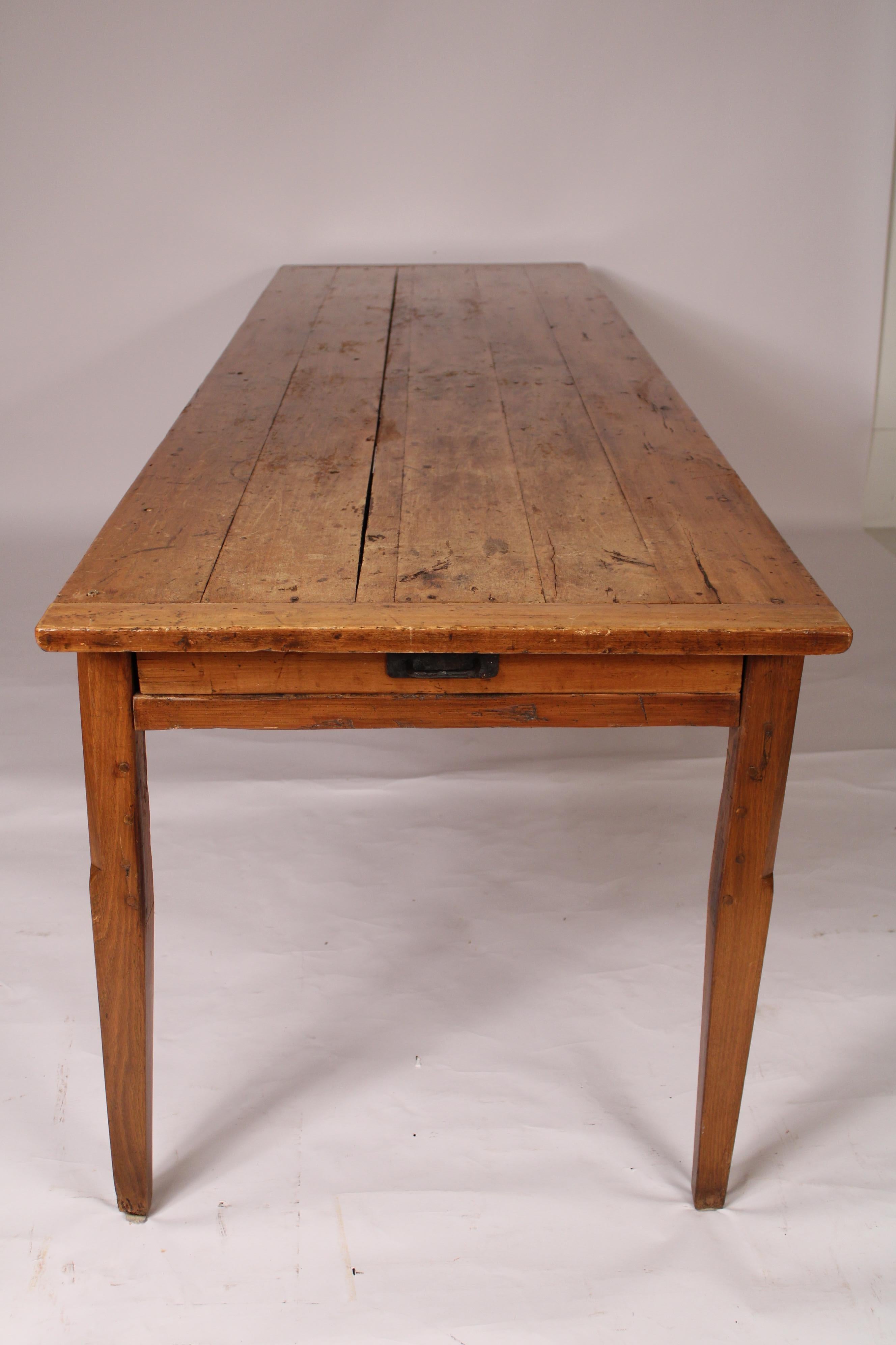 Antique Directoire Style Fruitwood Dining Room Table In Good Condition In Laguna Beach, CA
