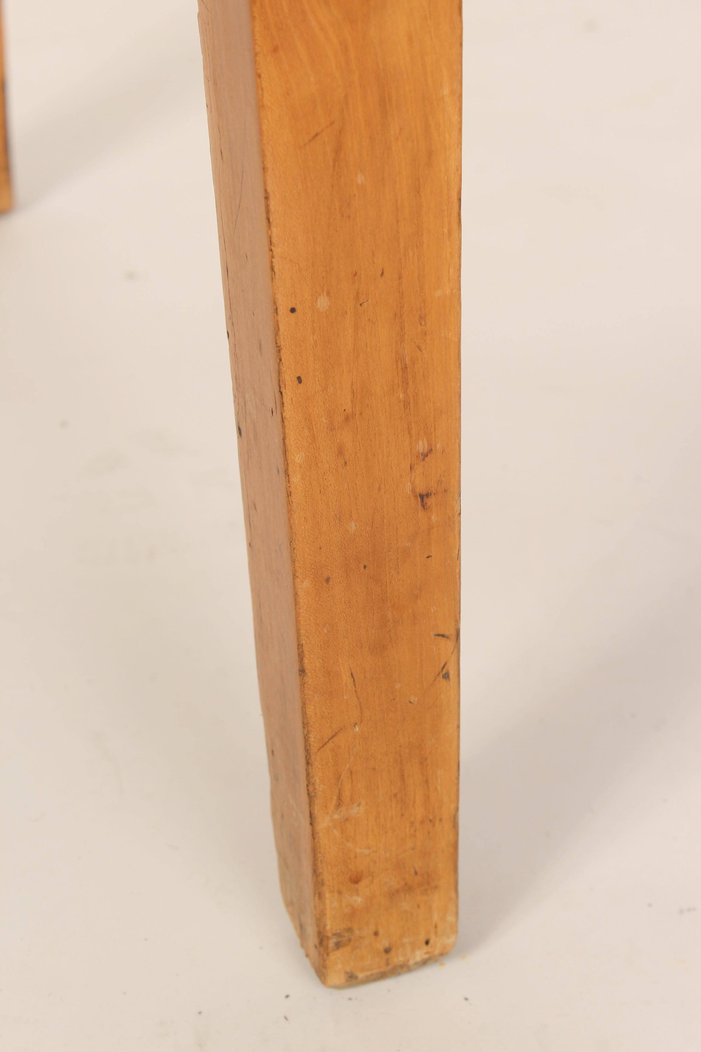 Antique Directoire Style Pine Drop-Leaf Table 6