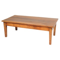 Antique Directoire Style Walnut Coffee Table