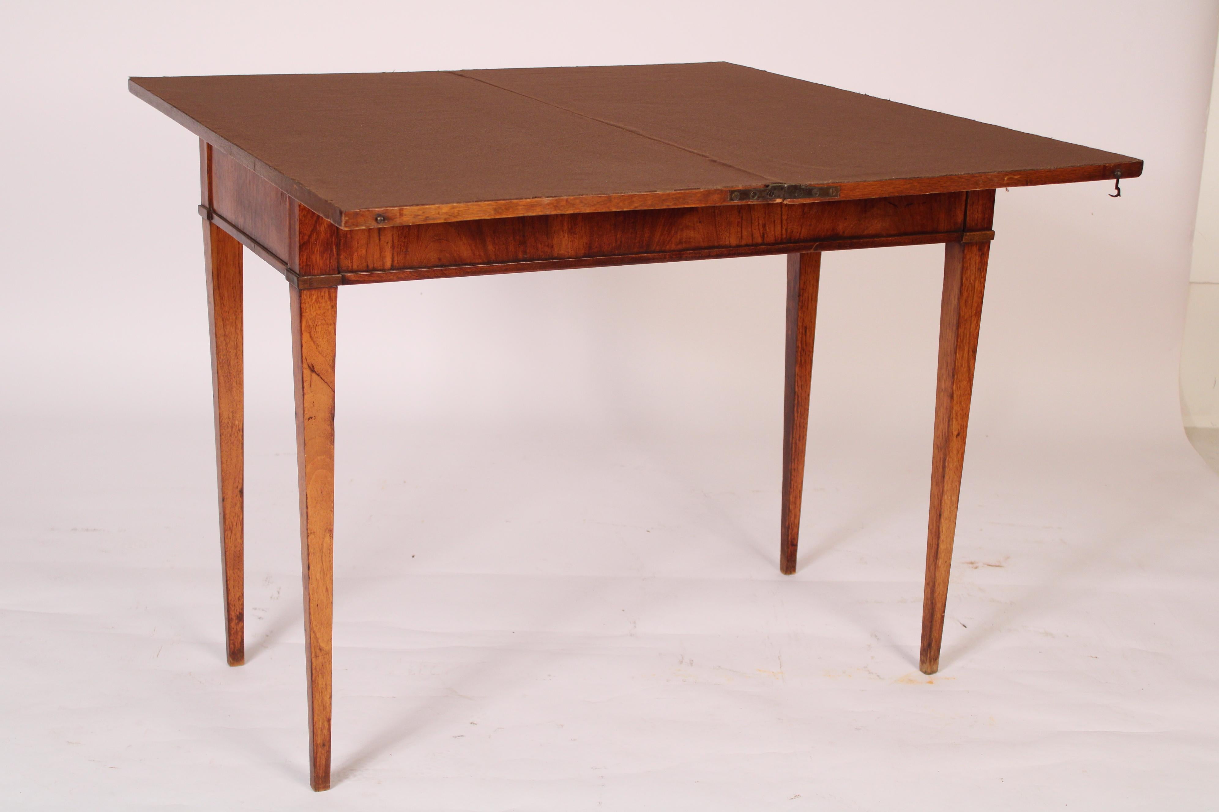 Antique Directoire Style Walnut Games Table For Sale 7
