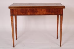 Antique Directoire Style Walnut Games Table