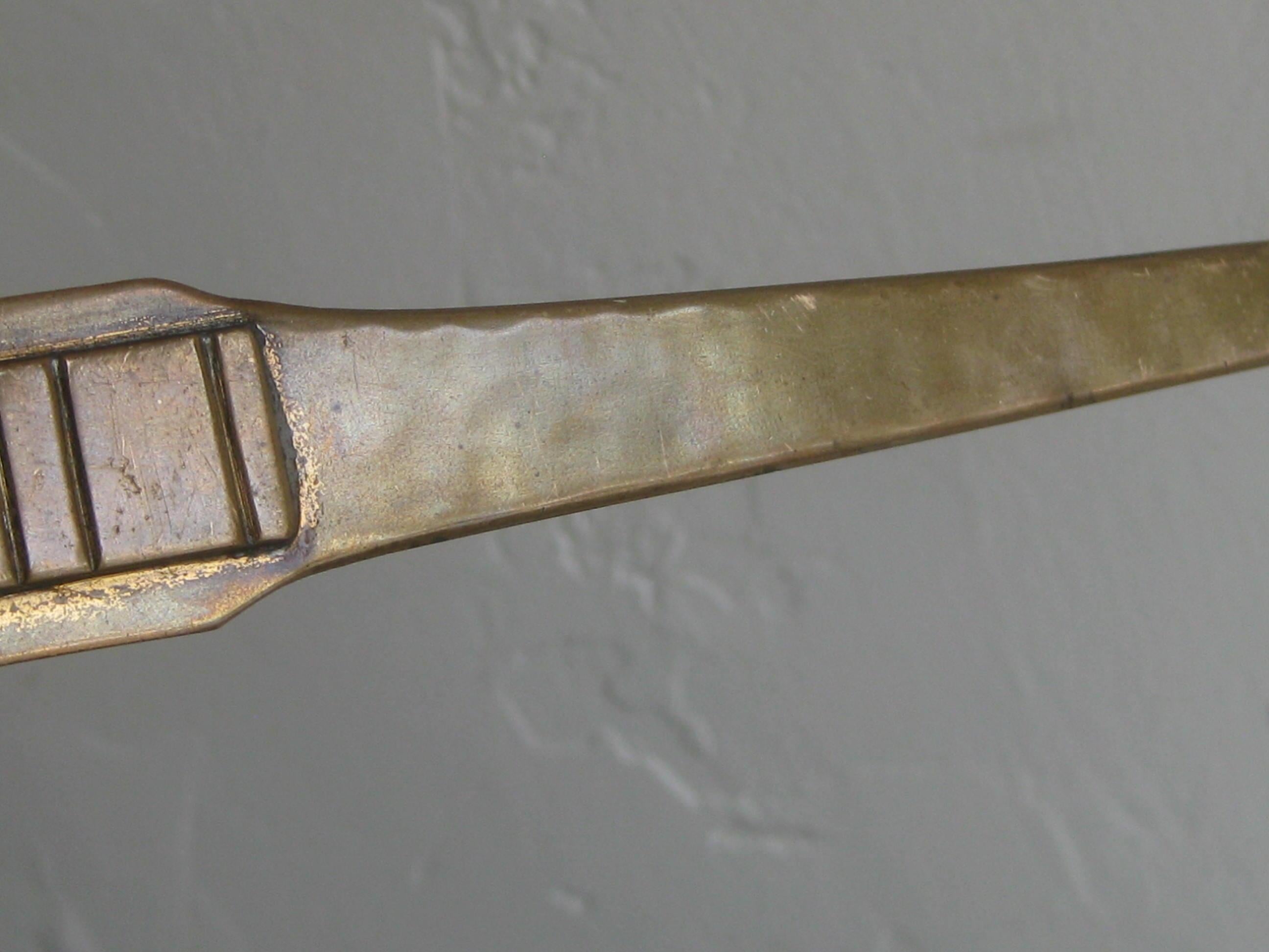 Antique Dirk Van Erp Hand-Hammered Copper Arts & Crafts Letter Opener For Sale 7
