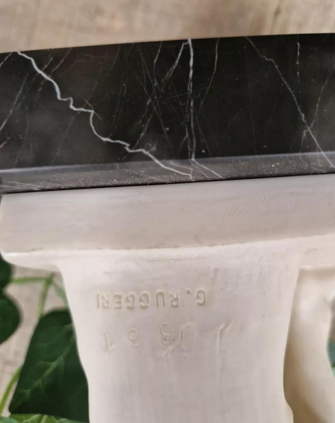 Antica scultura Diskobolos in alabastro e marmo in vendita 2