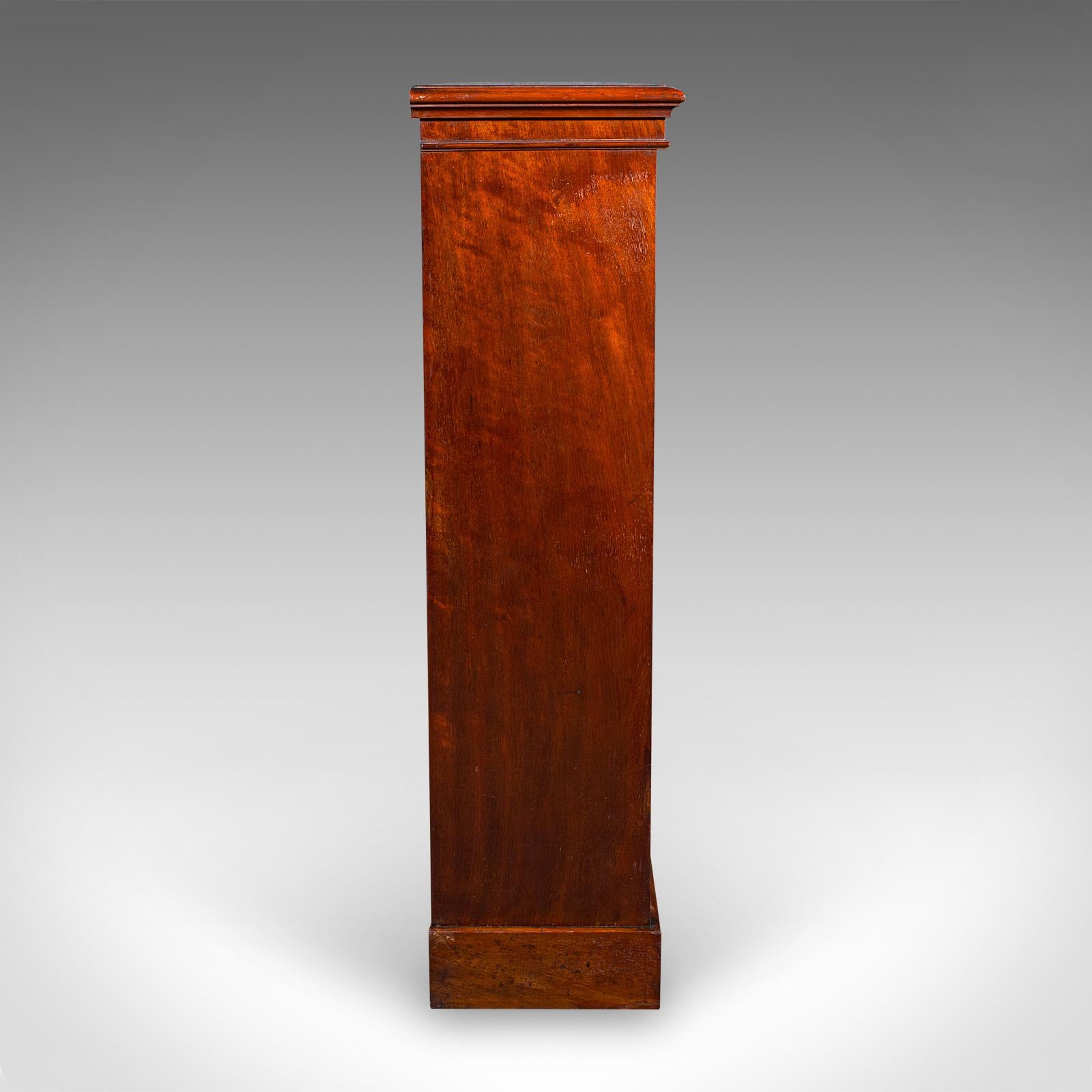 Bibliothèque d'exposition ancienne, anglaise, vitrée, bibliothèque de maison, victorienne Bon état - En vente à Hele, Devon, GB