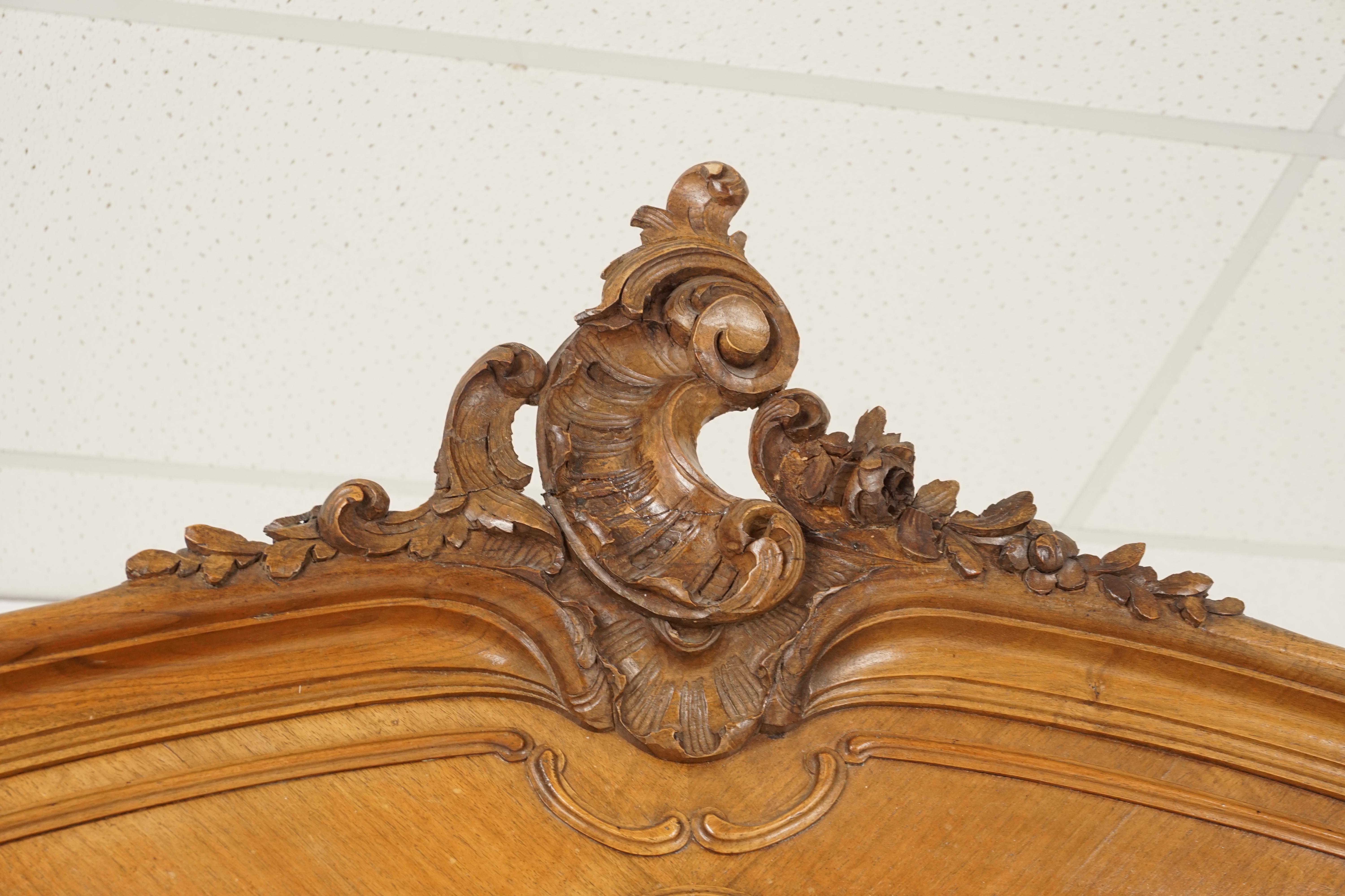 Late 19th Century Antique Display Cabinet, 19th Century, Walnut, France 1880, B2567