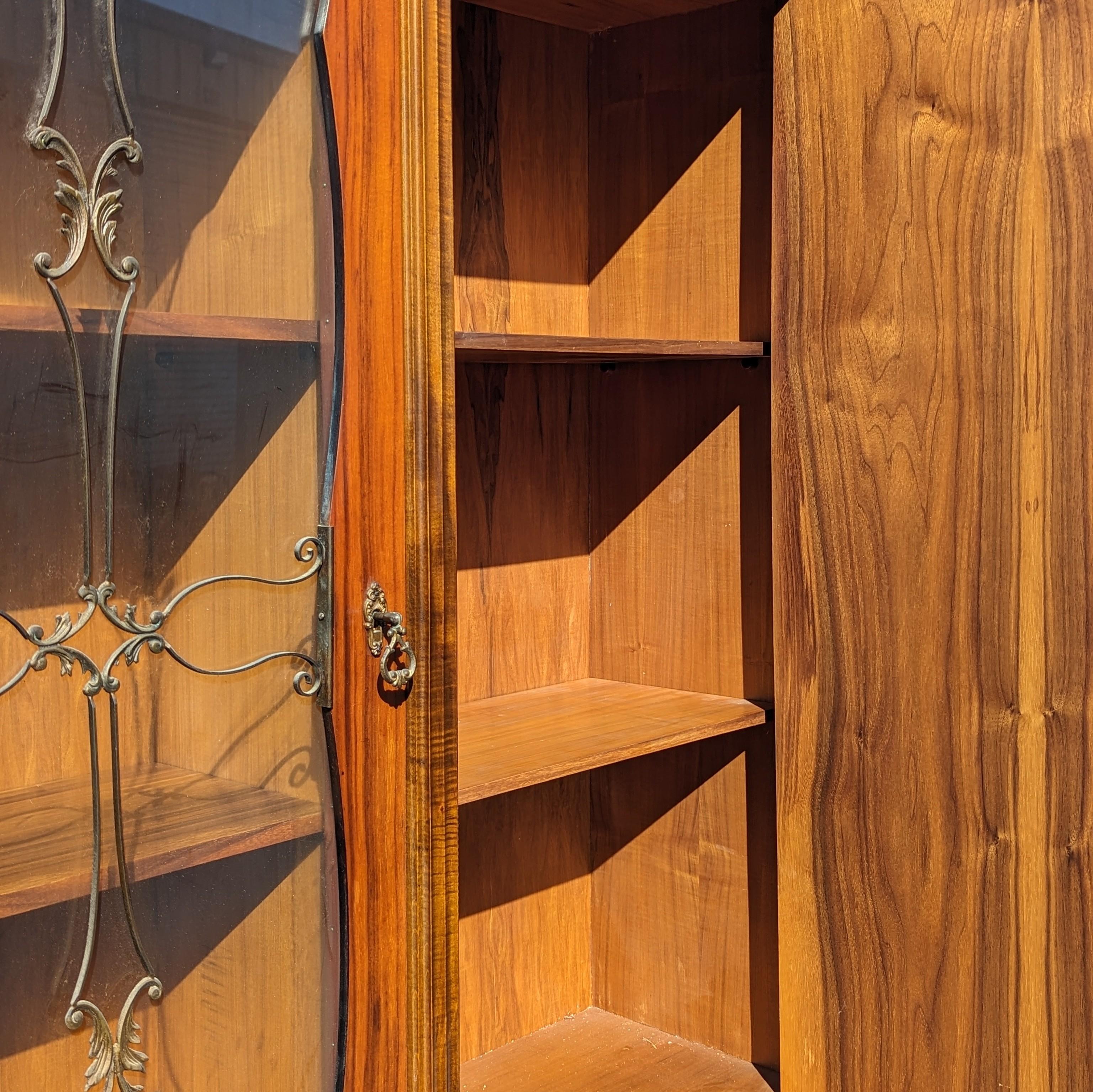 Vitrina Antigua, Armario Buffet para China, Patas de Madera Torneadas, Cristal en venta 13