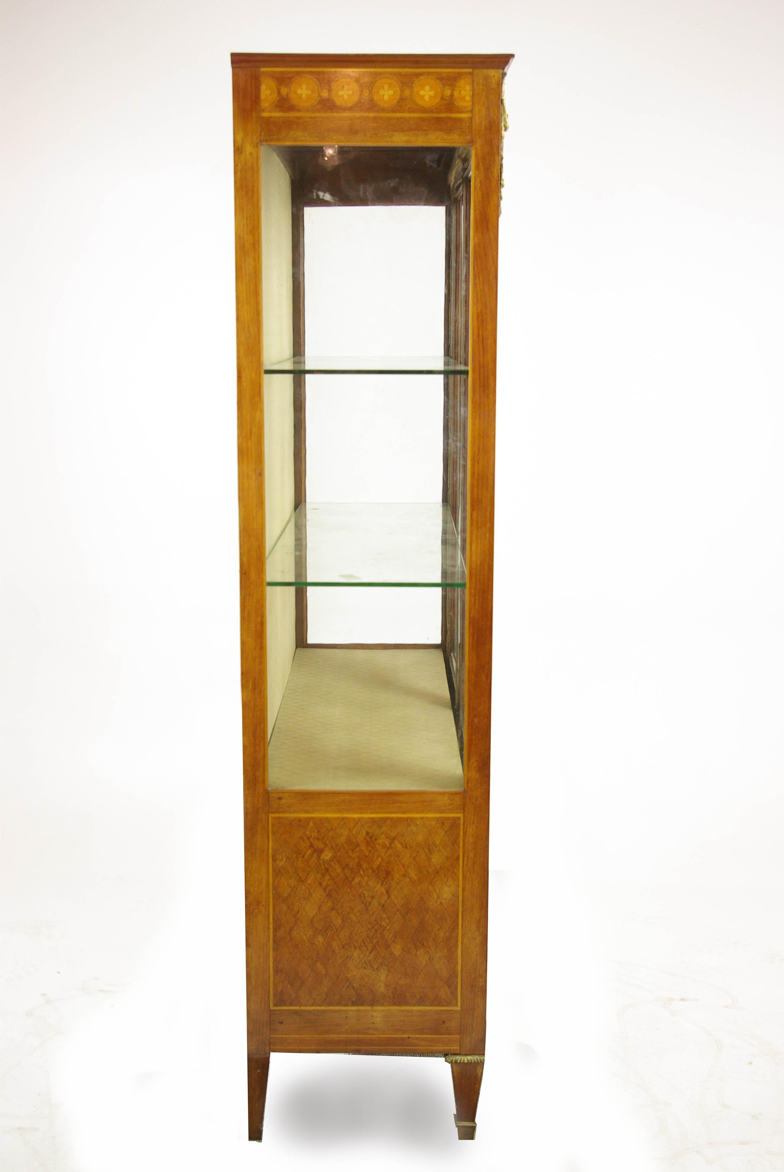 Antique Display Cabinet, Curio Cabinet, Louis XVl Cabinet, Vitrine, 1900 1