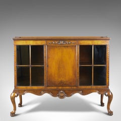 Antique Display Cabinet, Edwardian, Walnut, Waring and Gillows Ltd, circa 1910
