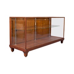 Antique Display Cabinet, English, Mahogany, Shopfitting, Showcase, Edwardian