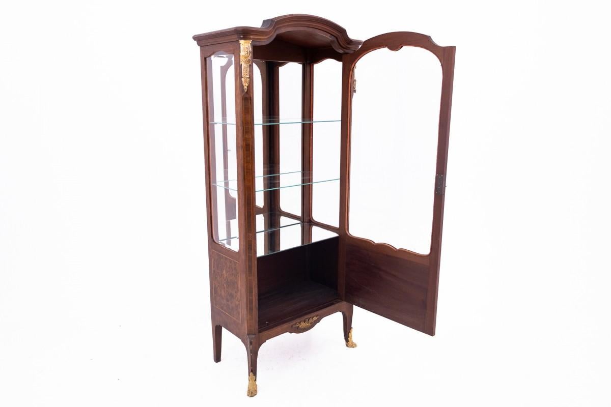 Empire Antique display cabinet from the late 19th century, France. For Sale