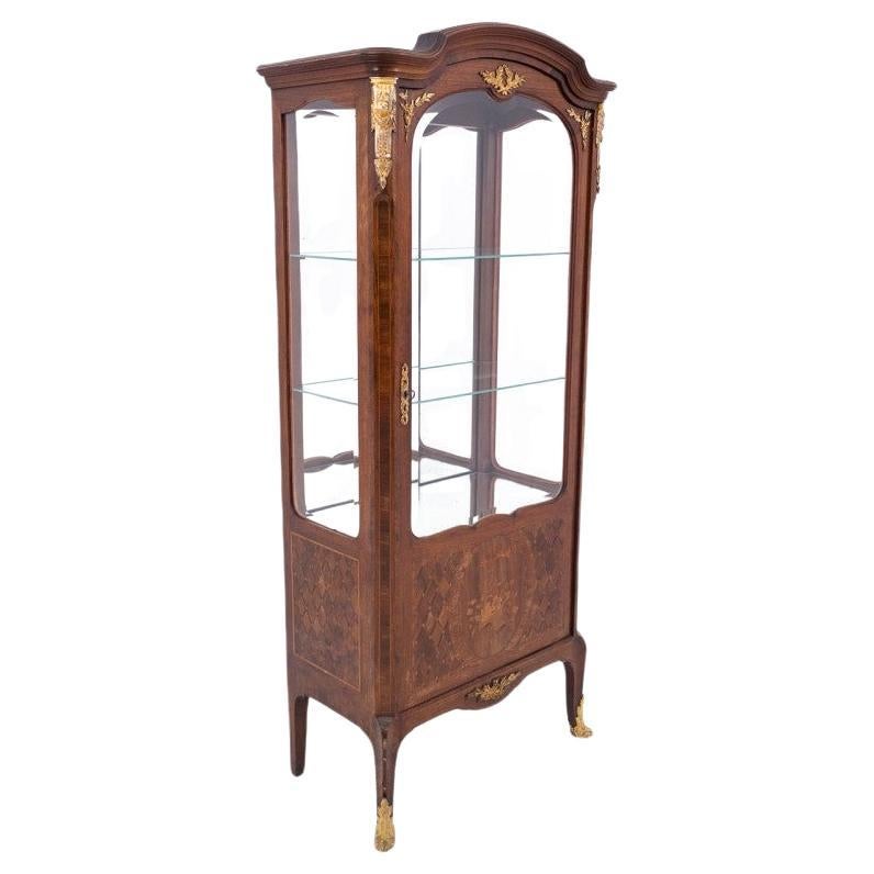 Antique display cabinet from the late 19th century, France.