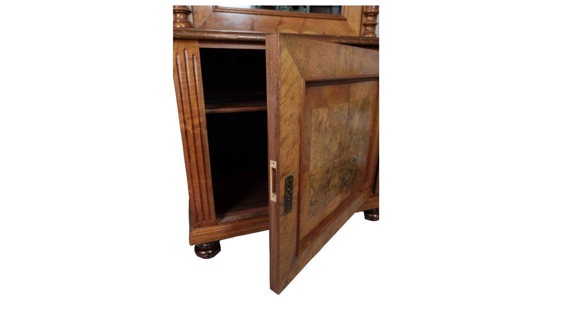 Antique Display Cabinet in Mahogany from Around the 1880s 1