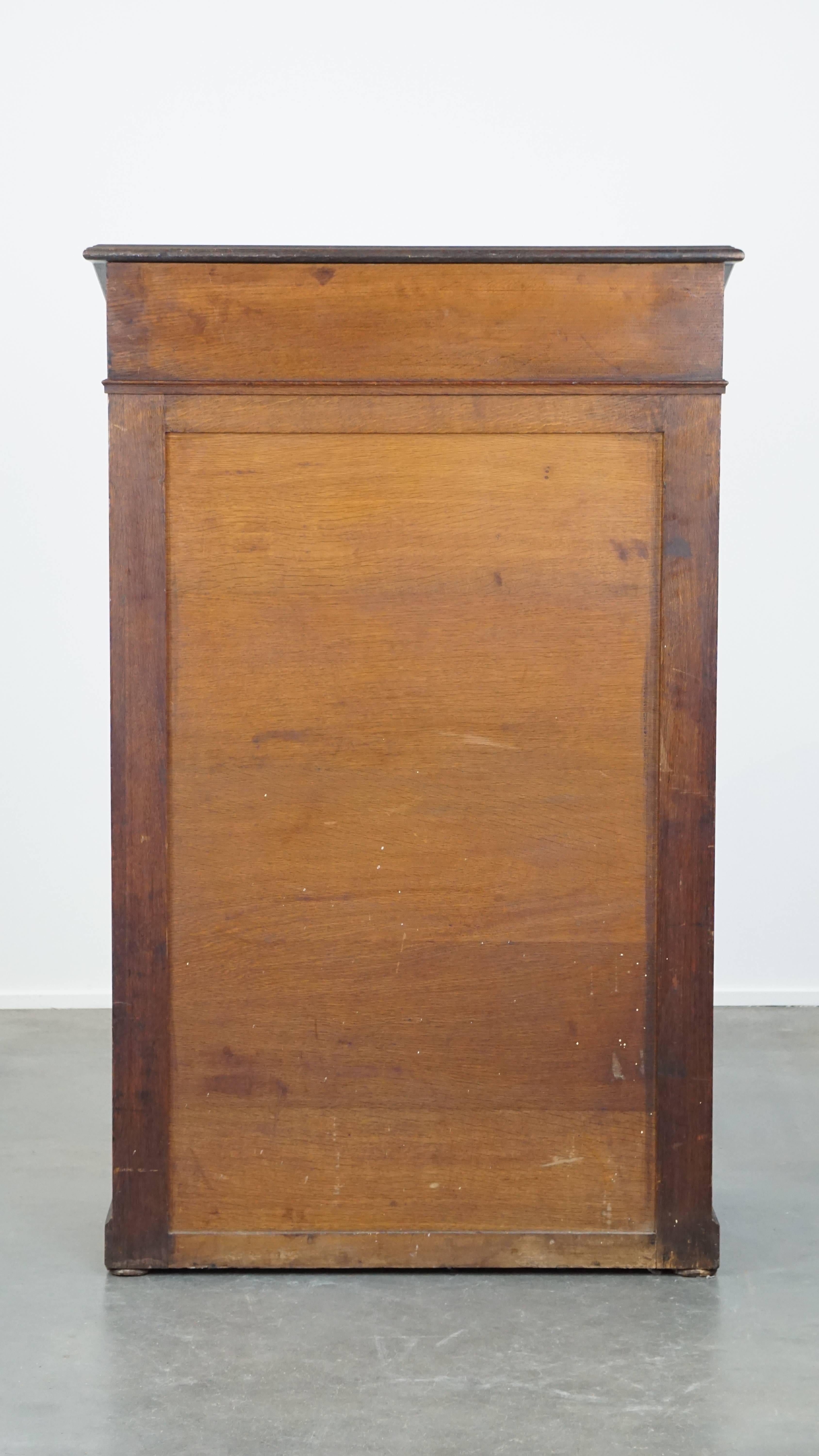 XIX secolo Vetrina antica / Leggio / Vetrina in Oak con porta in vetro in vendita