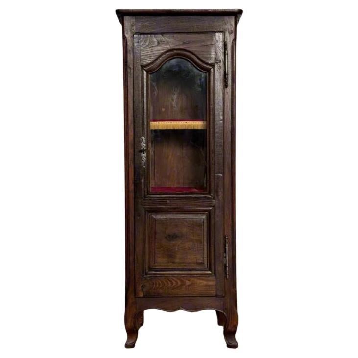 Vitrine ancienne  Lorraine vers 1780  Provençal  Chêne massif en vente